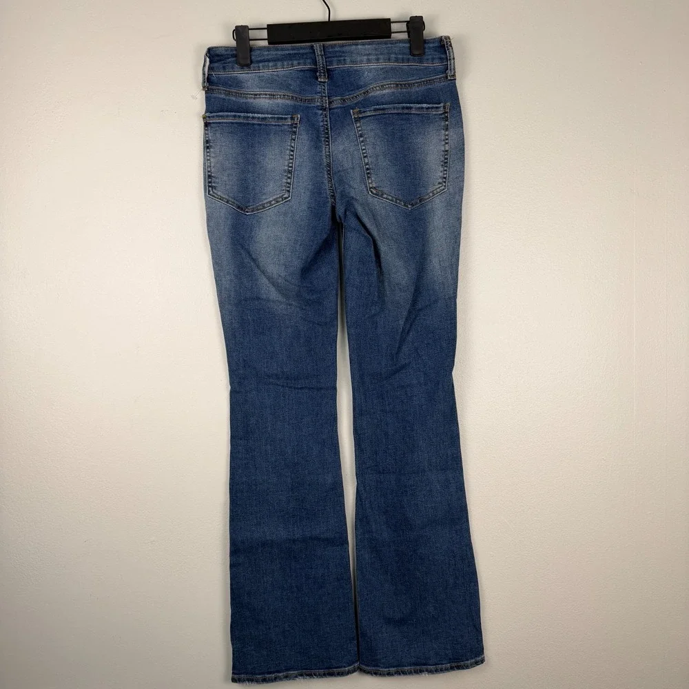 SO Goods For Life Bootcut Jeans Women's 5/27W (28x31)Blue Denim Low-Rise Stretch